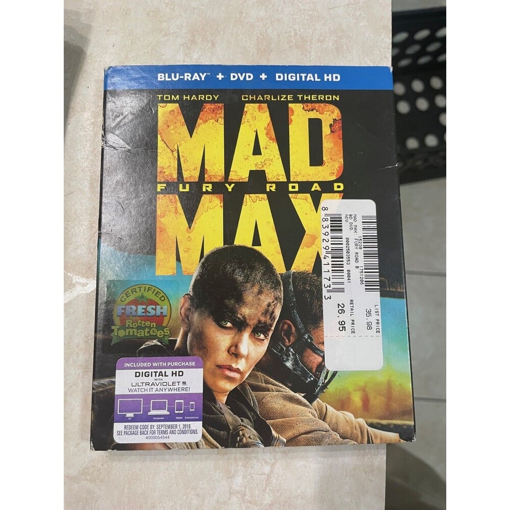 Mad Max: Fury Road (Blu-ray, 2015) Blu Ray/DVD